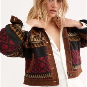 Rare Free People Lakeside (Brown) Jacket Size XS/S